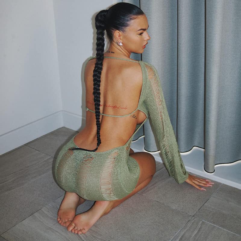 Image of Long Sleeve Dress for Women Sexy Y2k Dress Bodycon Dresses for Women Sexy Dresses for Women