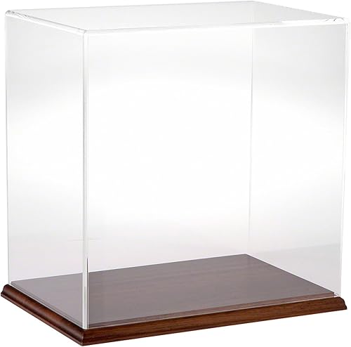Miniatura 10 de Plymor Vitrina de acrílico transparente con base negra (parte trasera de espejo), 12 pulgadas de ancho x 8 pulgadas de profundidad x 12 pulgadas de