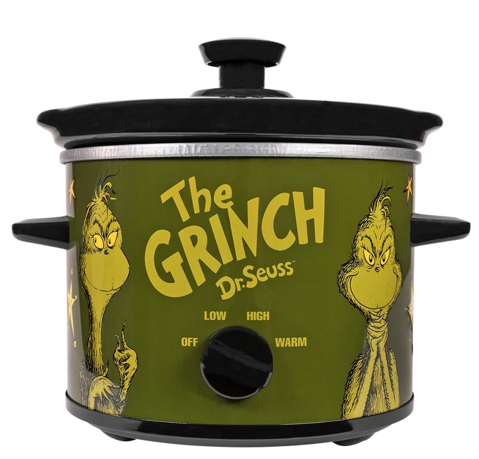 Uncanny Brands Dr. Suess The Grinch 2qt Slow Cooker - Small Kitchen Appliance