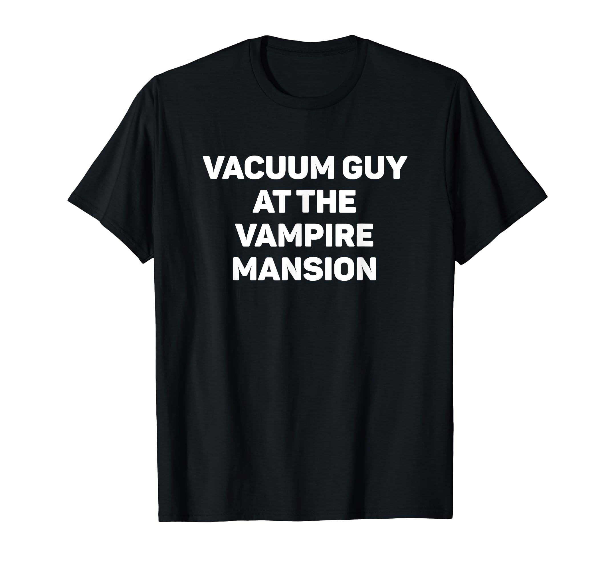 Vampire Pool Boy Sarcastic Elder Emo Humor PunkVacuum Guy At The Vampire Mansion Funny EMO Vamp Goth Way T-Shirt