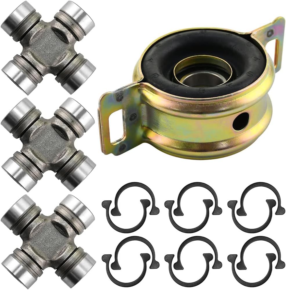 (2WD) Drive Shaft Center Bearing & Support Compatible with Toyota Tacoma 1995-2004, Toyota T100 1993-1998, Toyota Tundra 2000-2006-Center Support Assembly