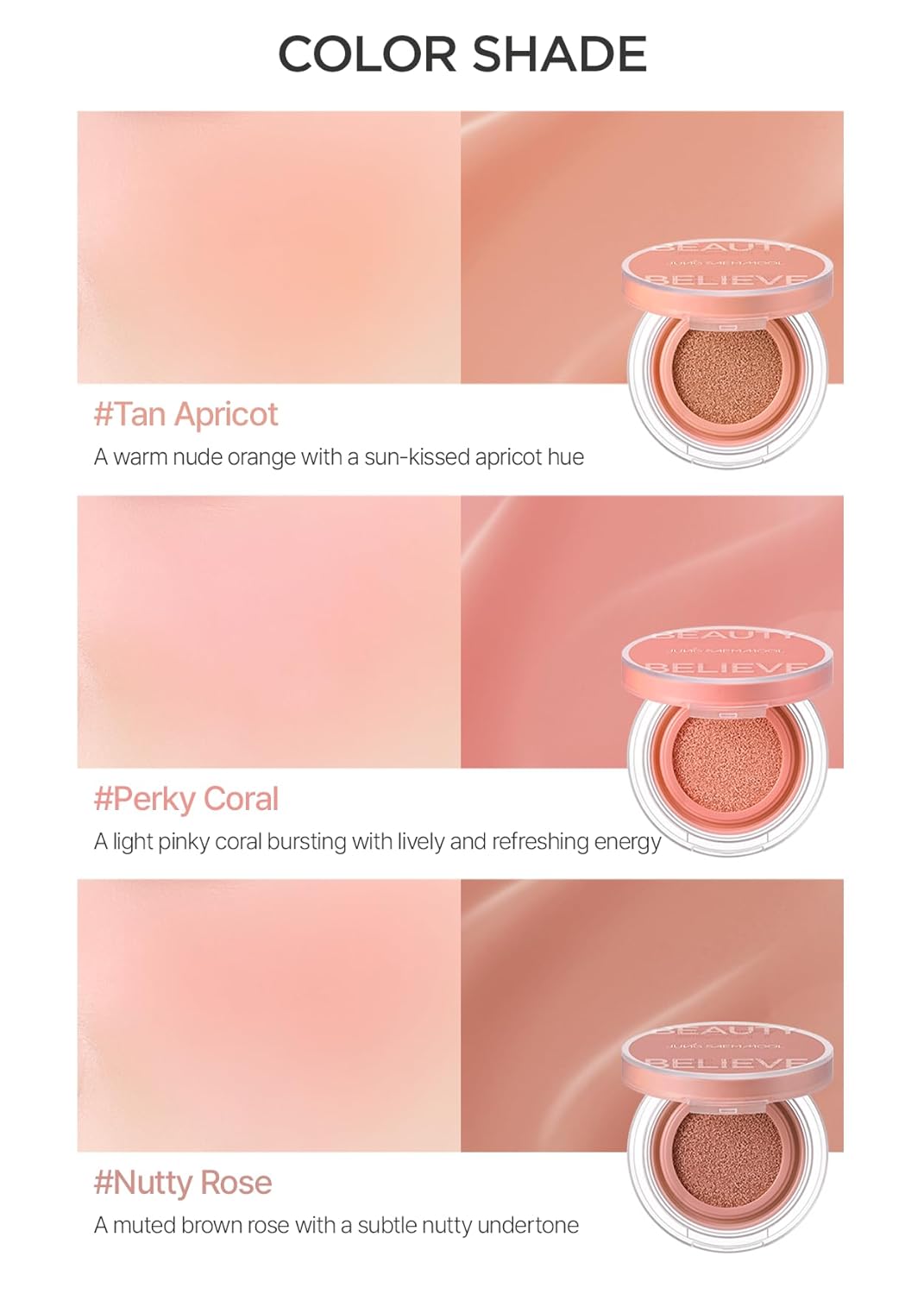 JUNG SAEM MOOL Artist Cushion Blush Blur | Matte & Soft Finish, Korean Liquid Blush for cheeks, Easy to Blend with Puff (Nutty Rose) - Image 7