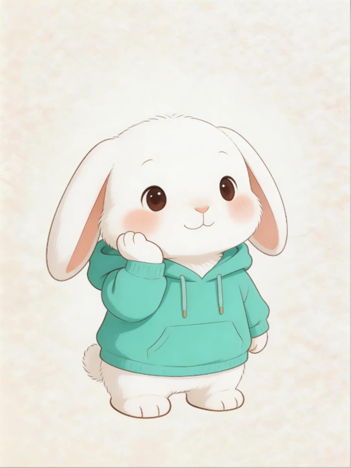 Stithej Rabbit in a Hoodie Cross Stitch Kit for Adult Beginners