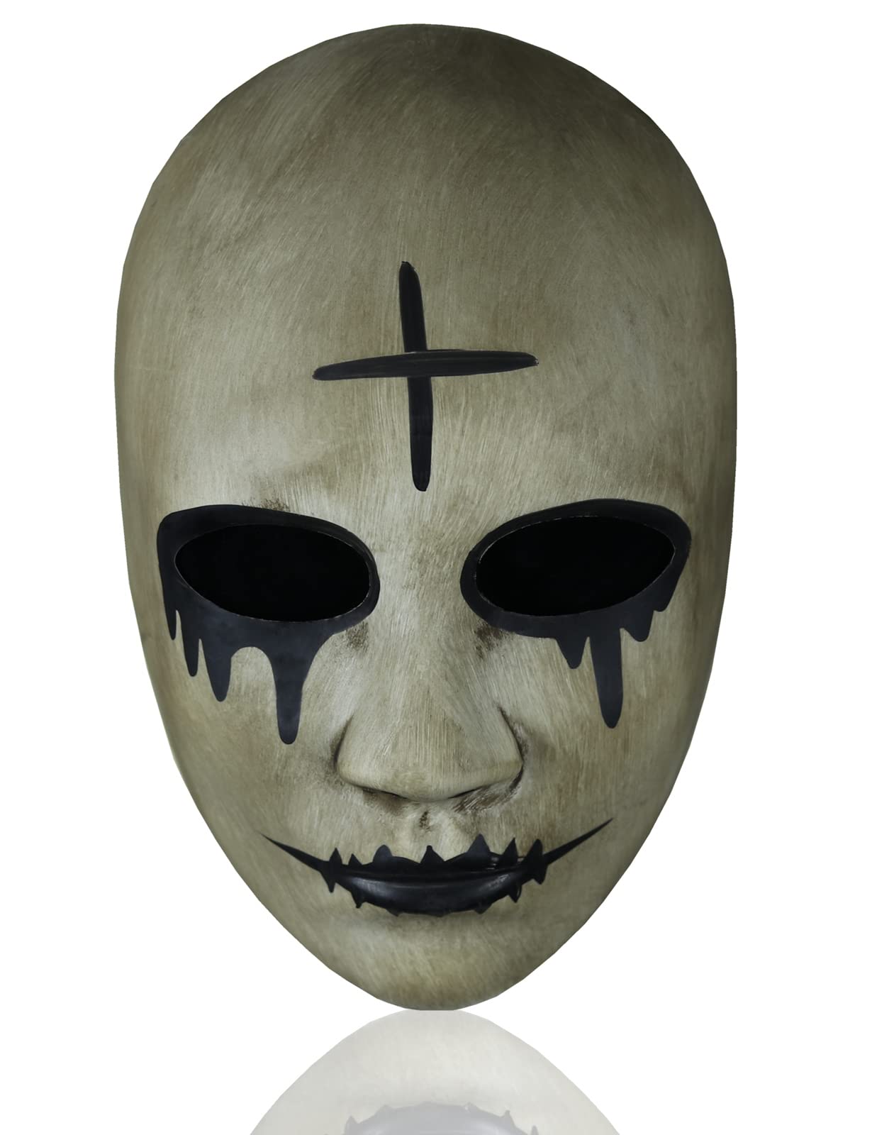 Purge Mask for kids Halloween costumes: Cross and God Masks, Scary Horror Face Toy, for Cosplay Masquerade Clown Party - Cross