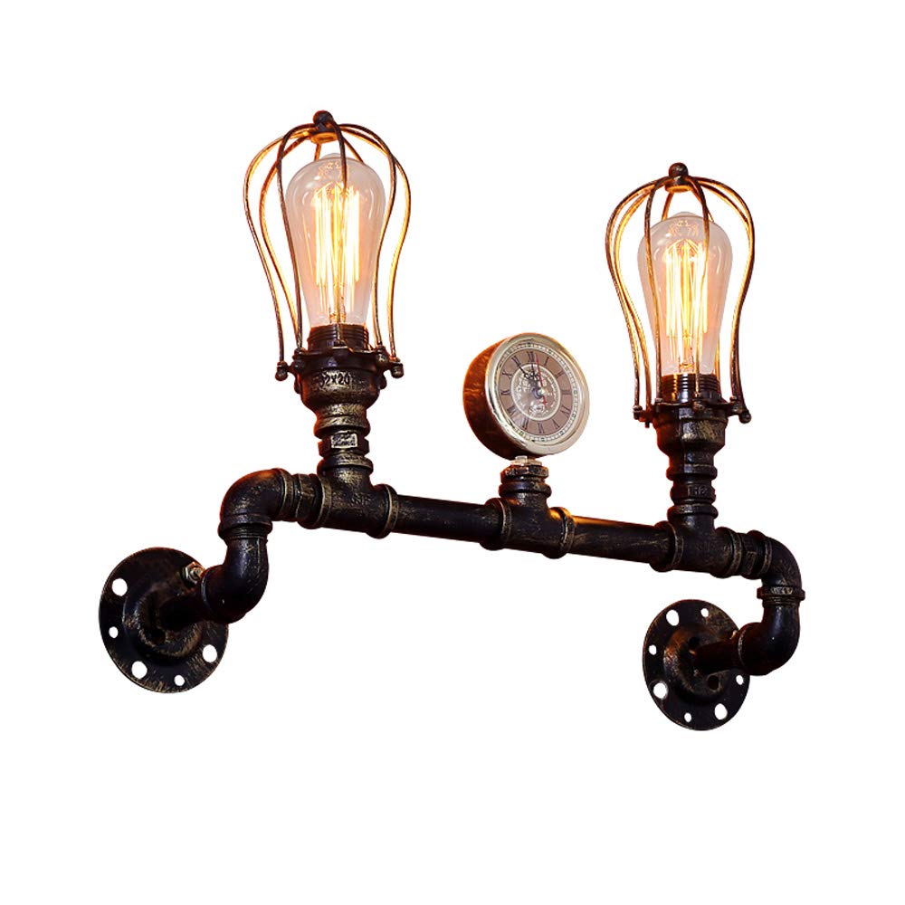Applique industrielle double E27 en métal rétro de qualité supérieure