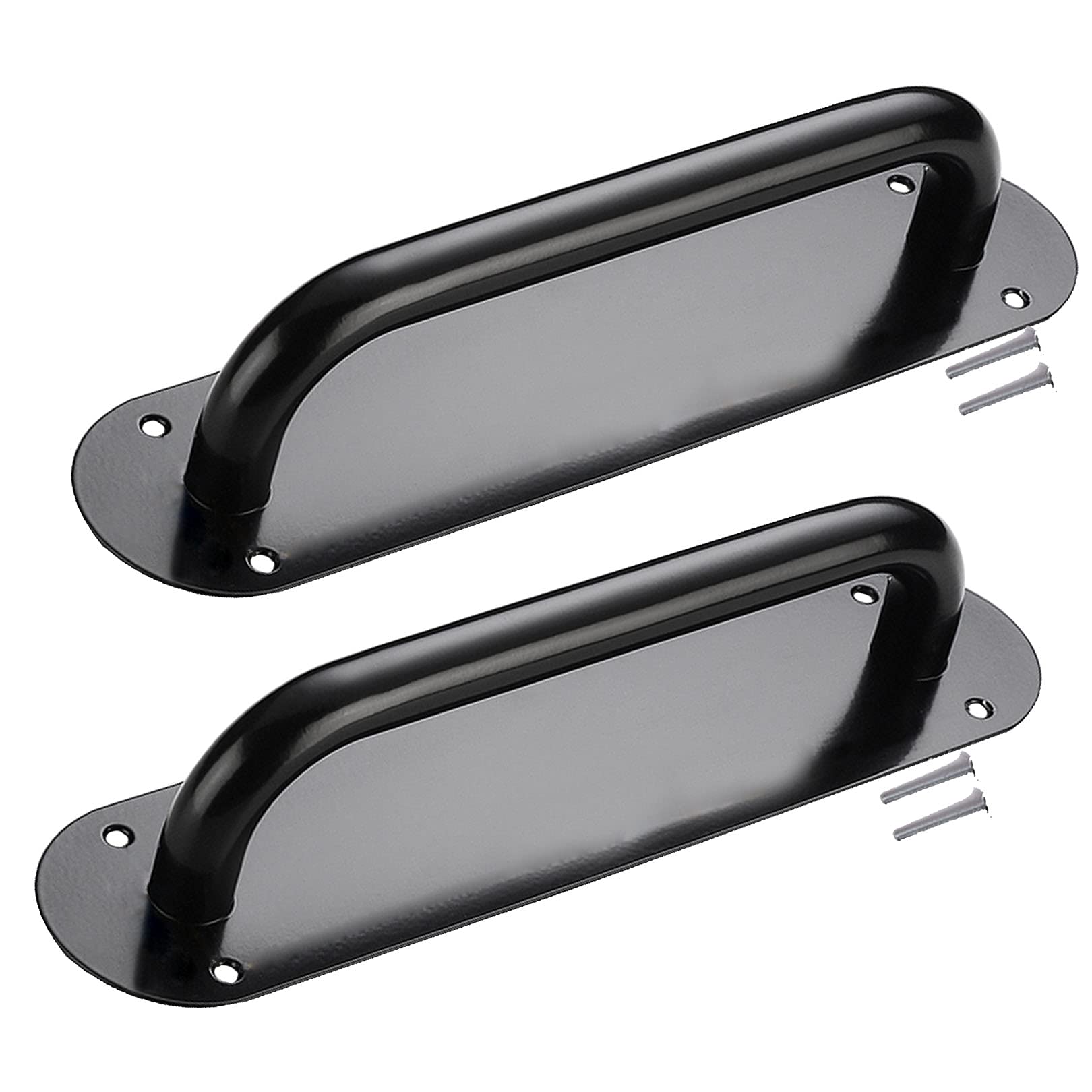 Buy Black Barn Sliding Door Pulls Handles Knobs Stainless Steel Round