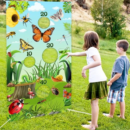 Bannière de jeux d'insectes Serencatcher 75x135 cm pour animation de jardin