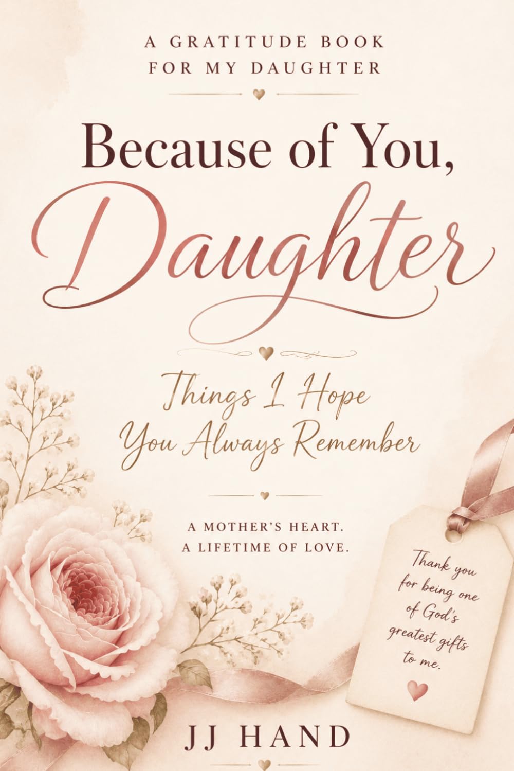 Because of You, Daughter: Things I Hope You Always Remember: A Gratitude Book for My Daughter
