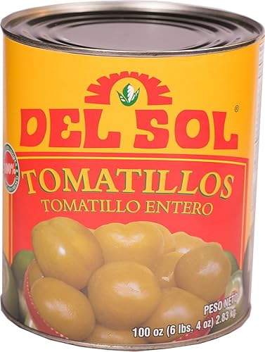 Del Sol Tomatillos enteros de 100 onzas (paquete de 2)