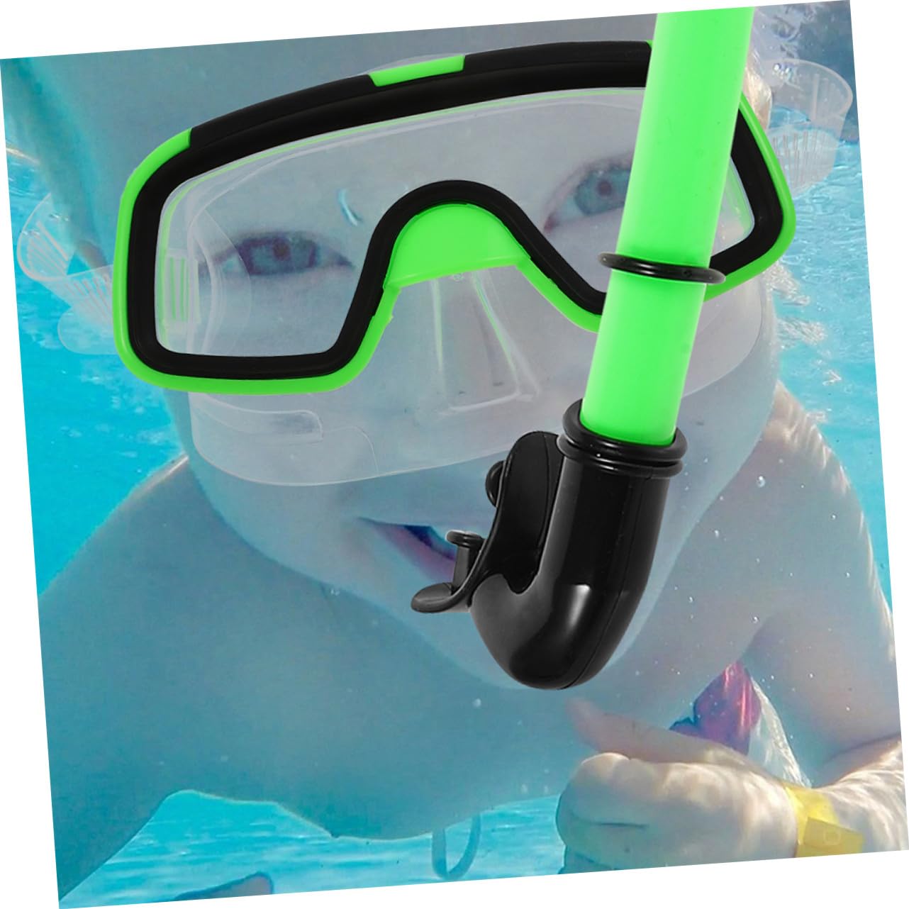 TOYANDONA Gafas De Buceo y Tubo De Snorkel Compacto y Ligero para Natación Equipo De Snorkel Duradero Aletas Cortas para Nadar para Principiantes