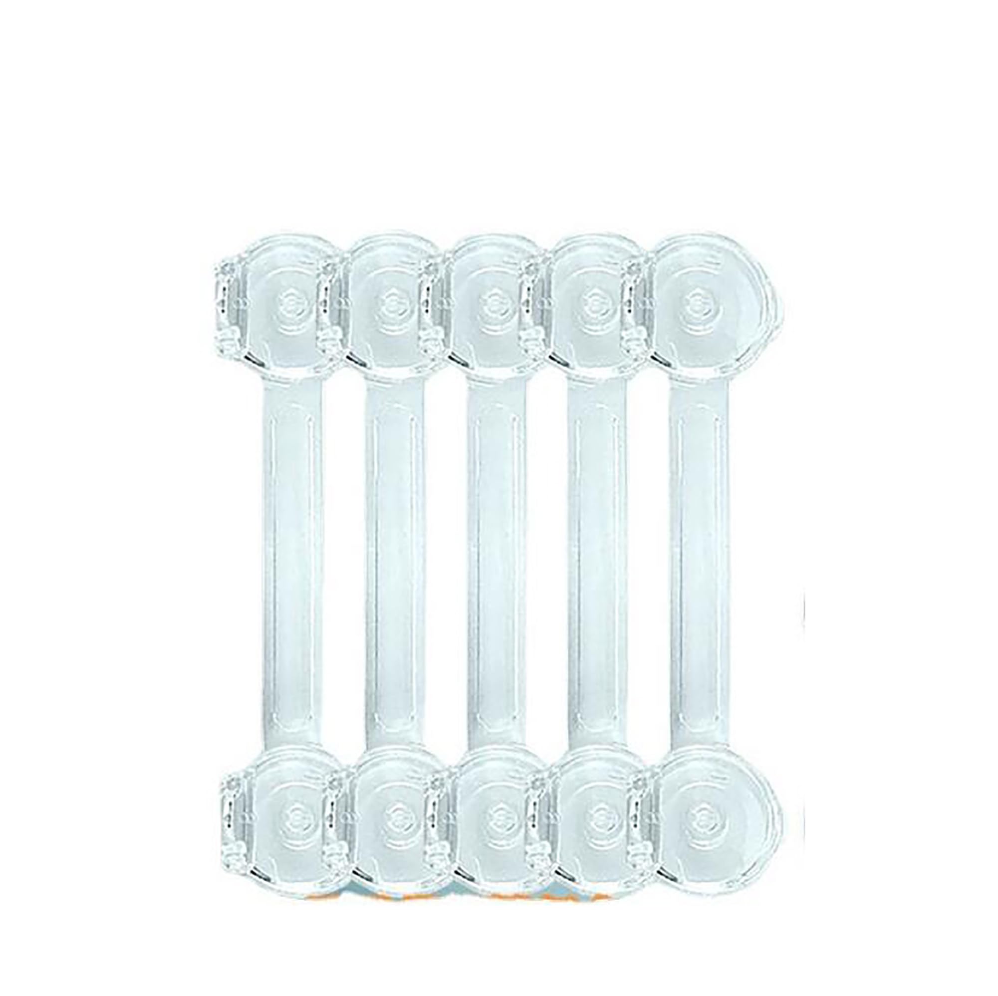 5 PCS Child Safety Locks Baby Safety Lock Cabinet Locks for Babies Adhesive Straps Locks for Drawers Fridge Dishwasher Toilet Seat Cupboard Oven Trash Can