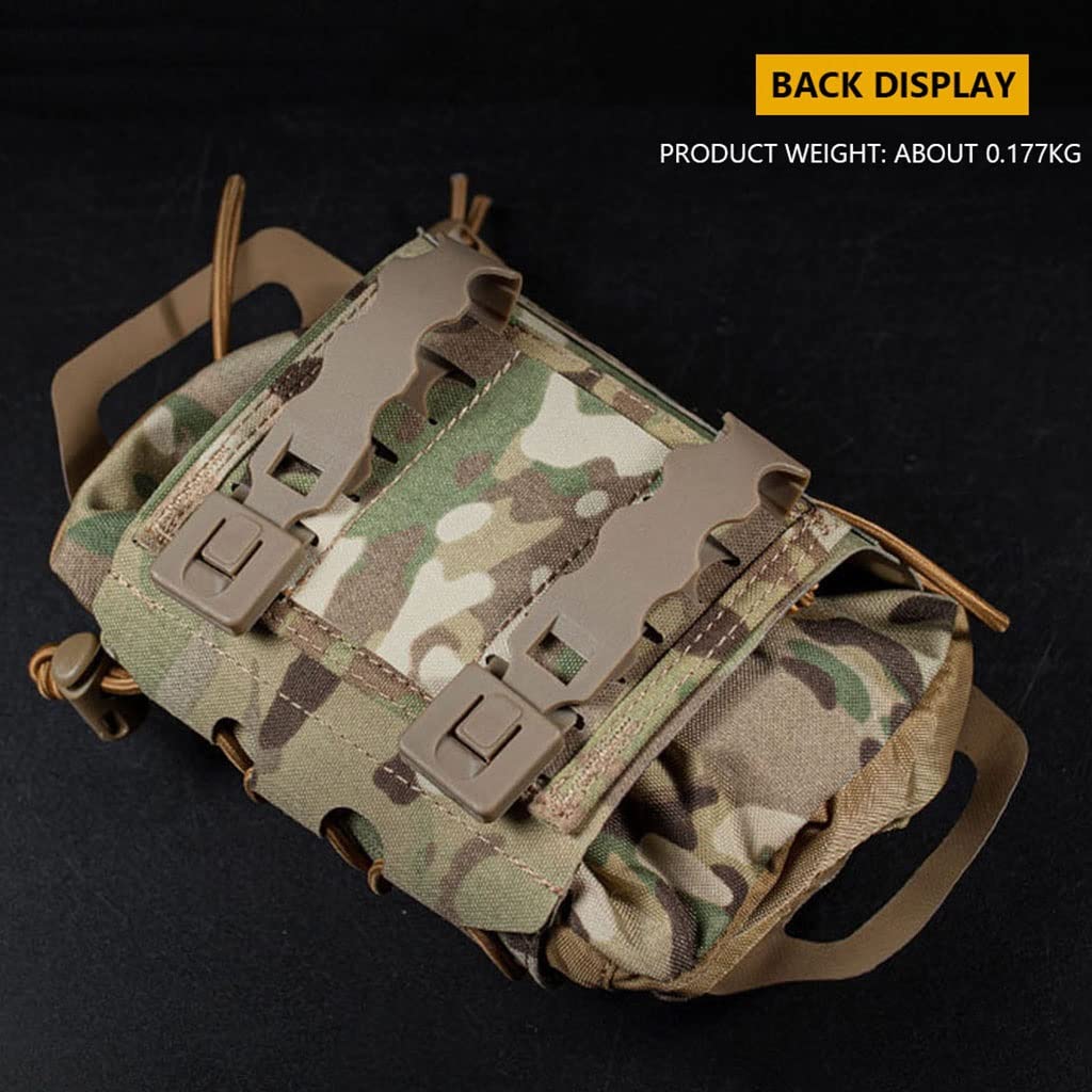 TS TAC-SKY Pochette Tactique Médicale Molle - Porte-Garrot Intégré, Déploiement Rapide, Compatible Ceinture/MOLLE (Noir)