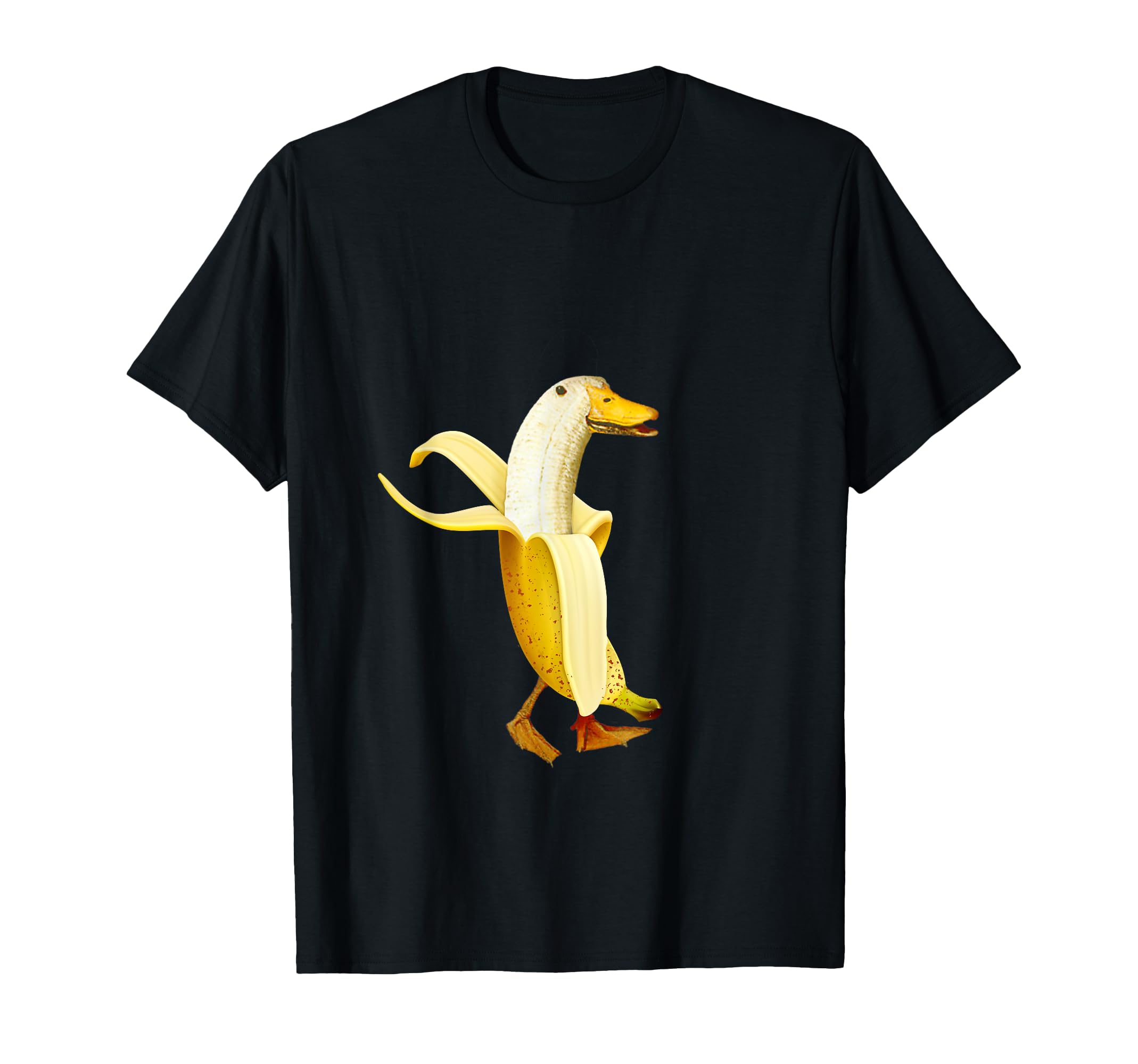 Amazon | バナナアヒル。おかしいから人形の動物 Tシャツ | T