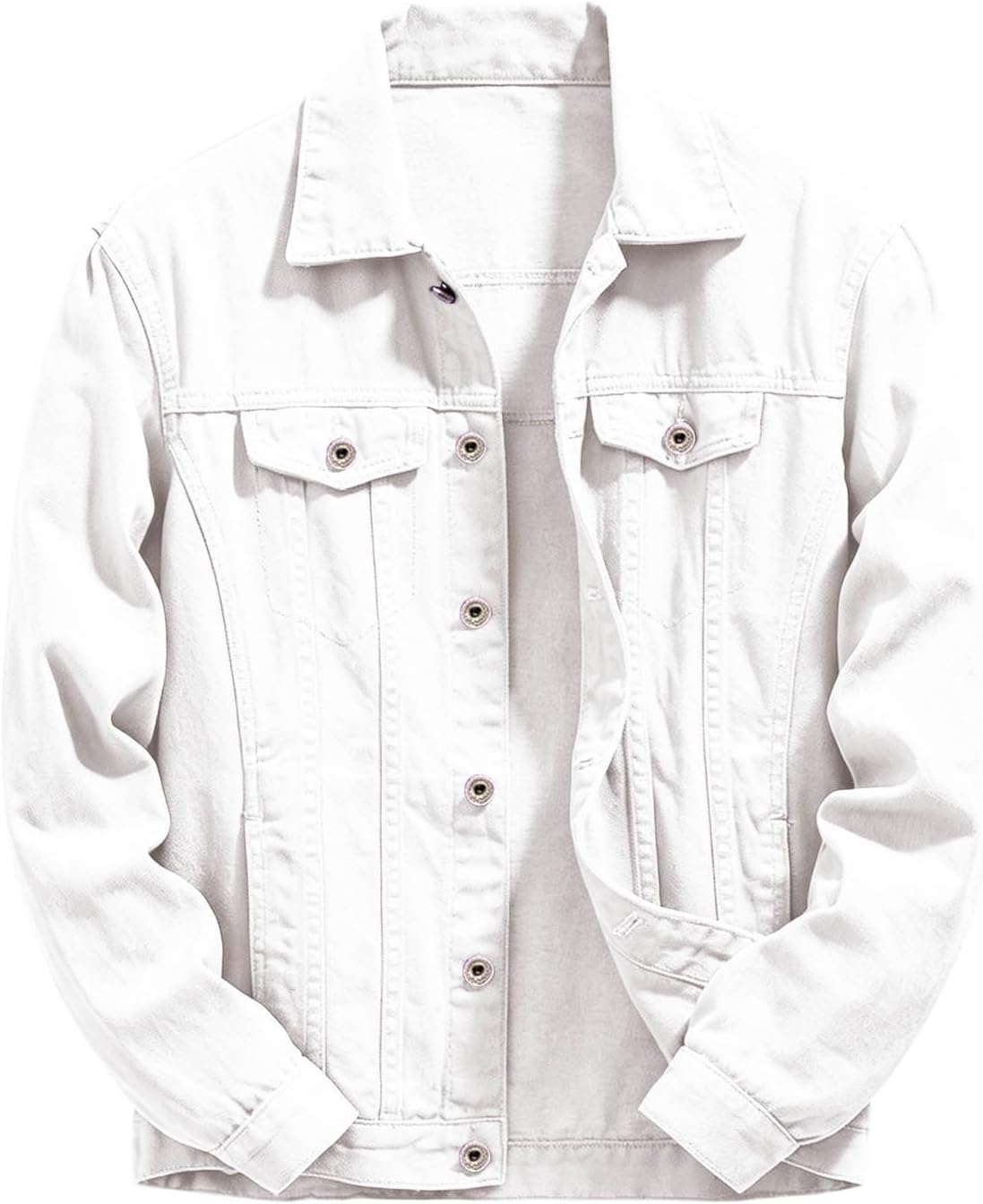 Mens Jackets Button Down Casual Fall Outerwear Denim Coats