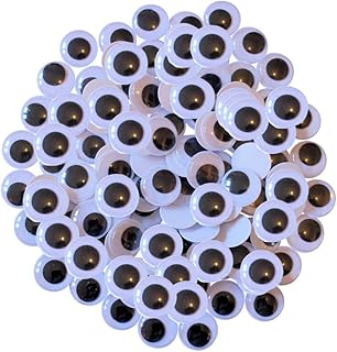 Kids B Crafty 20mm Googly Eyes, Self Adhesive, Pack Of 100,Googly Eyes, Googly Eyes Self Adhesive, Google Eyes, Stick On Eyes, Eyes For Crafting, Eye Stickers, Easy Peel