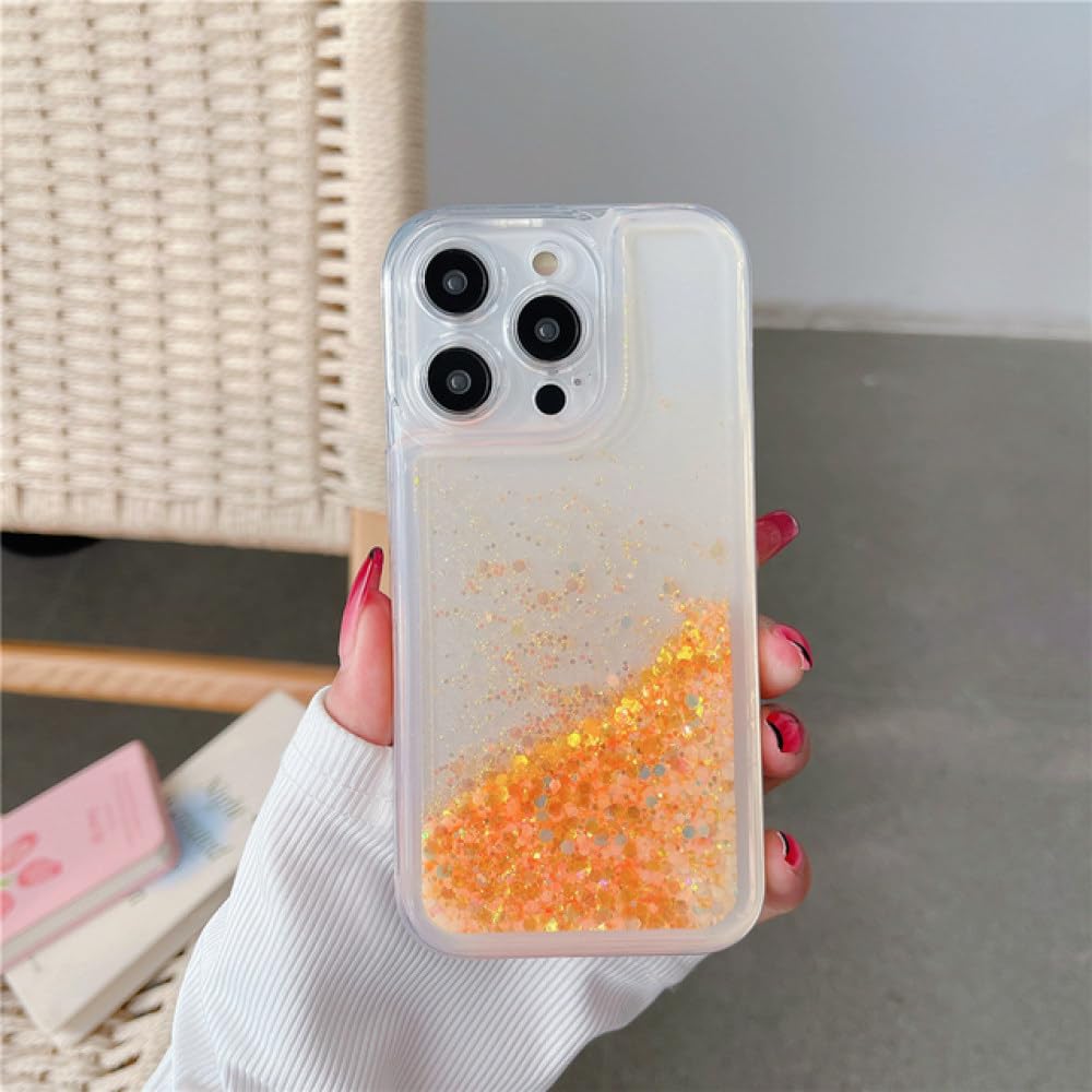 Coque sable mouvant iPhone 14 phosphorescente pour soirée - 8