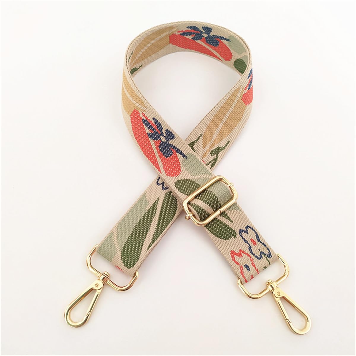 Strap Western Purse Straps Replacement Crossbody Handbag Adjustable Embroidery ethnic style Wide Guitar Strap (With Gold Hardware)