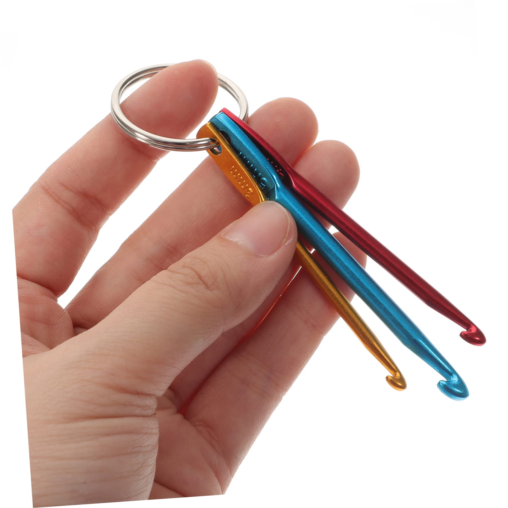 OSALADI 5 Series Herramientas De Tejer Ganchillo Agujas De Tejer Kit De Ganchos De Crochet Agujas De Crochet Para Hilo Suministros De Costura De Crochet Aguja De Hilo Aluminio 4 Piezas X 5
