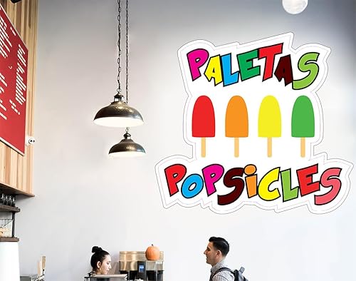 Miniatura 5 de Calcomanías para camiones de comida, paletas, concesión, restaurante, troquelado, calcomanía de vinilo para venta al por menor, 10 pulgadas en el