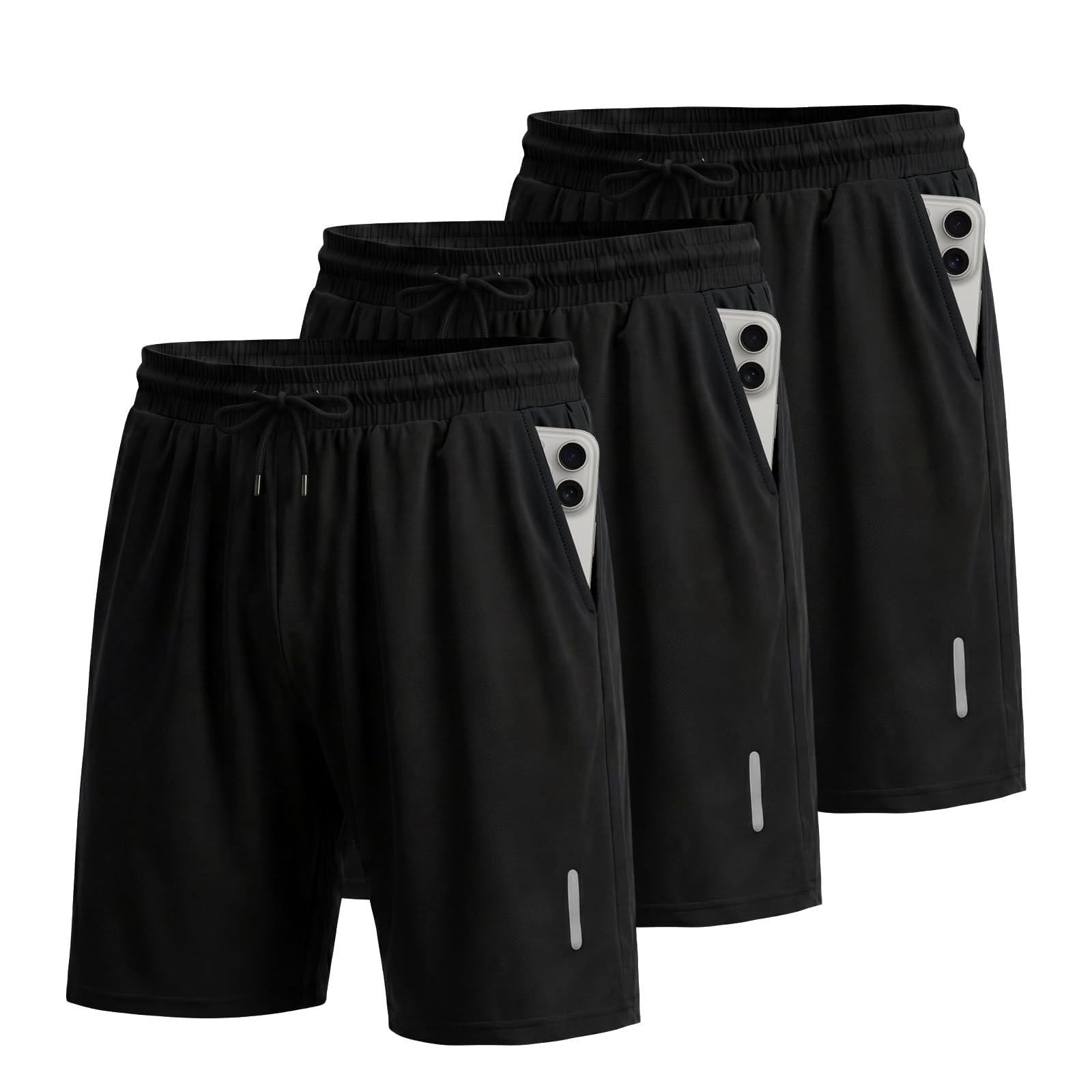 UUMIAER 3er/5er Pack Sporthose Herren Kurz für Sommer | Laufshorts Atmungsaktiv Schnell Trocknend Sportshorts Jogginghose Herren für Gym