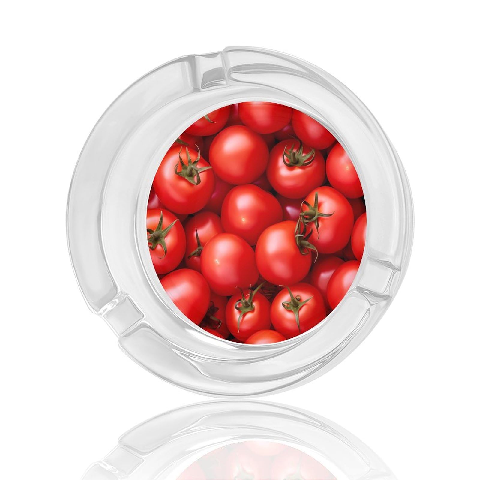 Amazon.co.jp: トマトプリントガラス灰皿タバコホルダー ポータブル