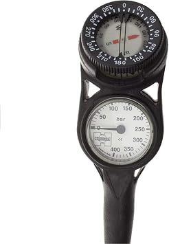 XS Scuba Highland Miflex Metric Pressure Gauge and Compass Combo