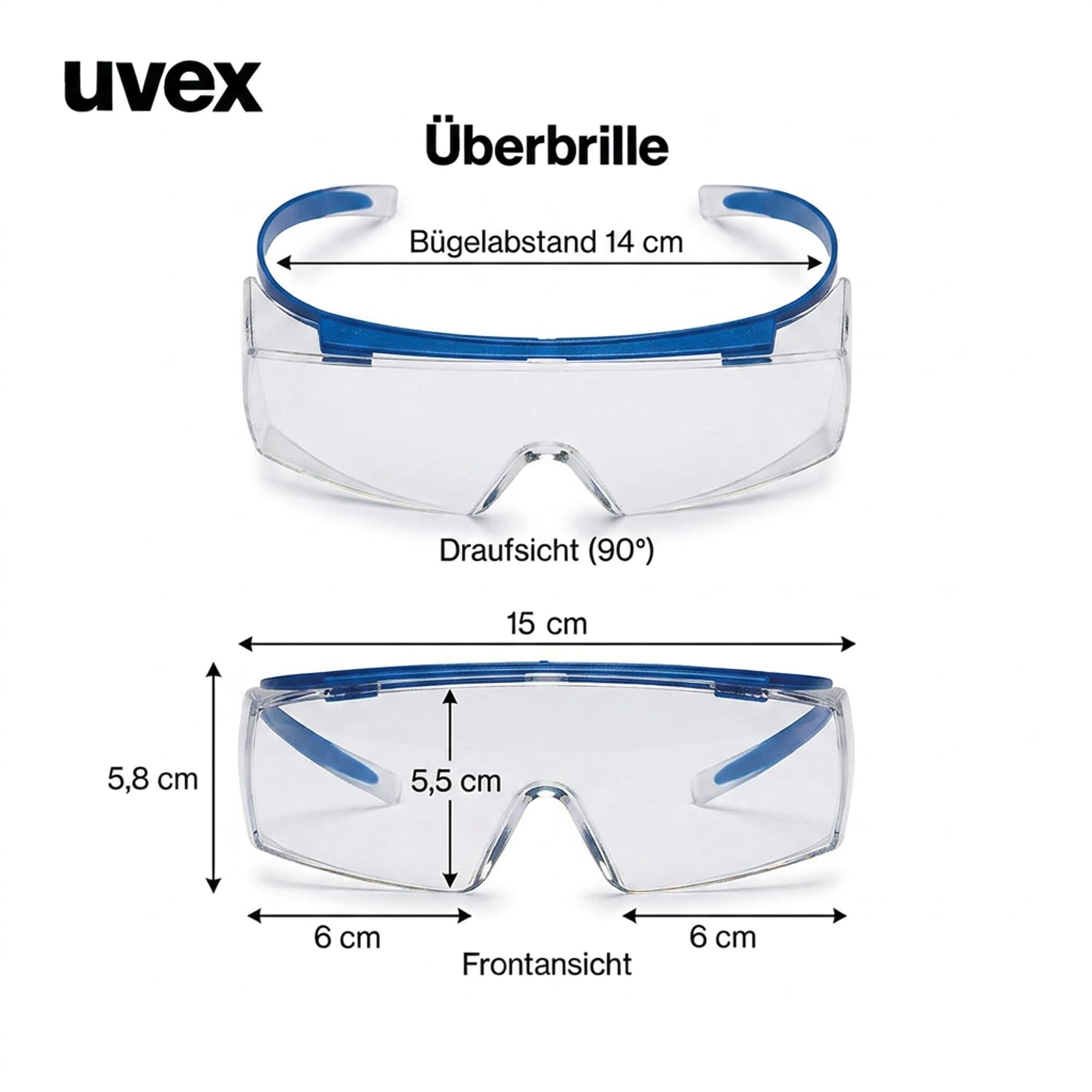 Uvex Super OTG okulary przeciwsłoneczne - okulary ochronne - przeciwmgielne - odporne na zarysowania i chemikalia