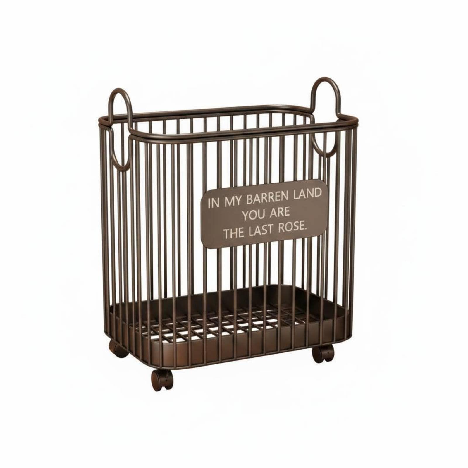 Panier à linge à roulettes pour dressing et buanderie moderne, rangement d'angle