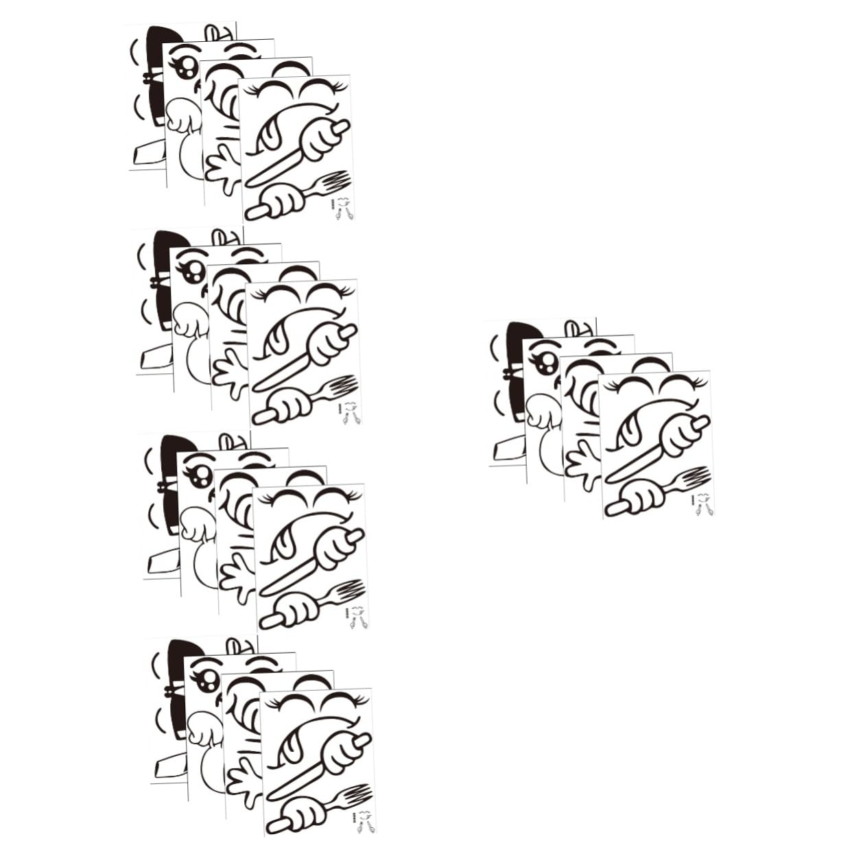 Stickers muraux cuisine amovibles pour masquer les imperfections du frigo