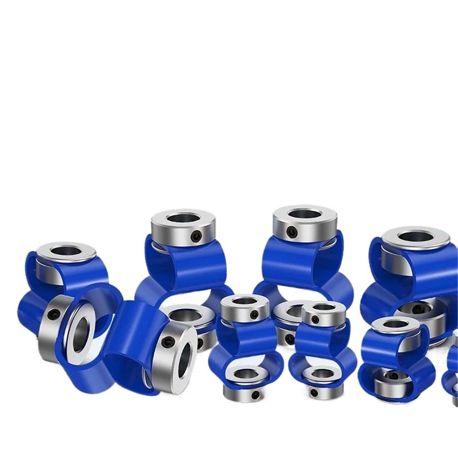 2pcs Cloweit LS-D-D40L60 Double Loop Couple Flexible Alumnum Alloy Encoder Coupling(10mmX10mm)