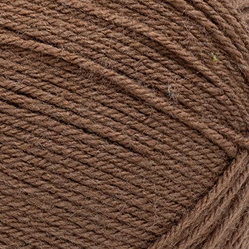 Image of Lion Brand Yarn, Pound of Love Crochet Yarn, Mocha, Brown, 2 Pack | Large Skein Everyday Basic 100% Acrylic Worsted Weight Knit Fiber for Baby Blankets, Classic Afghans, Sweaters, Scarf Sets