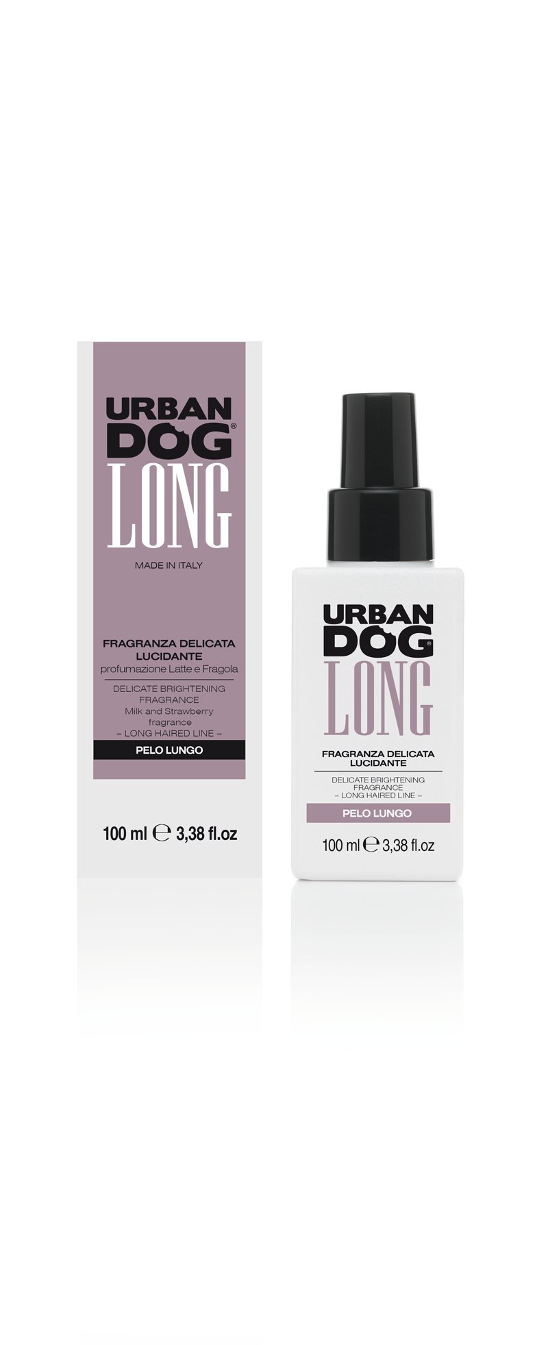 URBAN DOG │ Suave fragancia con efecto abrillantador | Aroma de leche y fresa | Pelo largo │ 100 ml