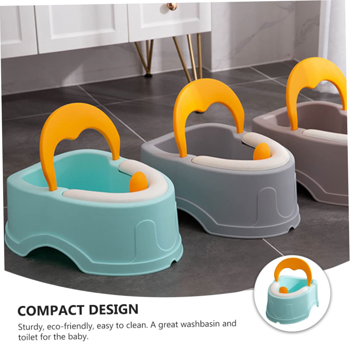 BESTonZON Inodoro Para Lavar El Trasero Del Adorable Lavabo Forma De Práctico Inodoro Infantil Para Baño Entrenamiento De Orinal