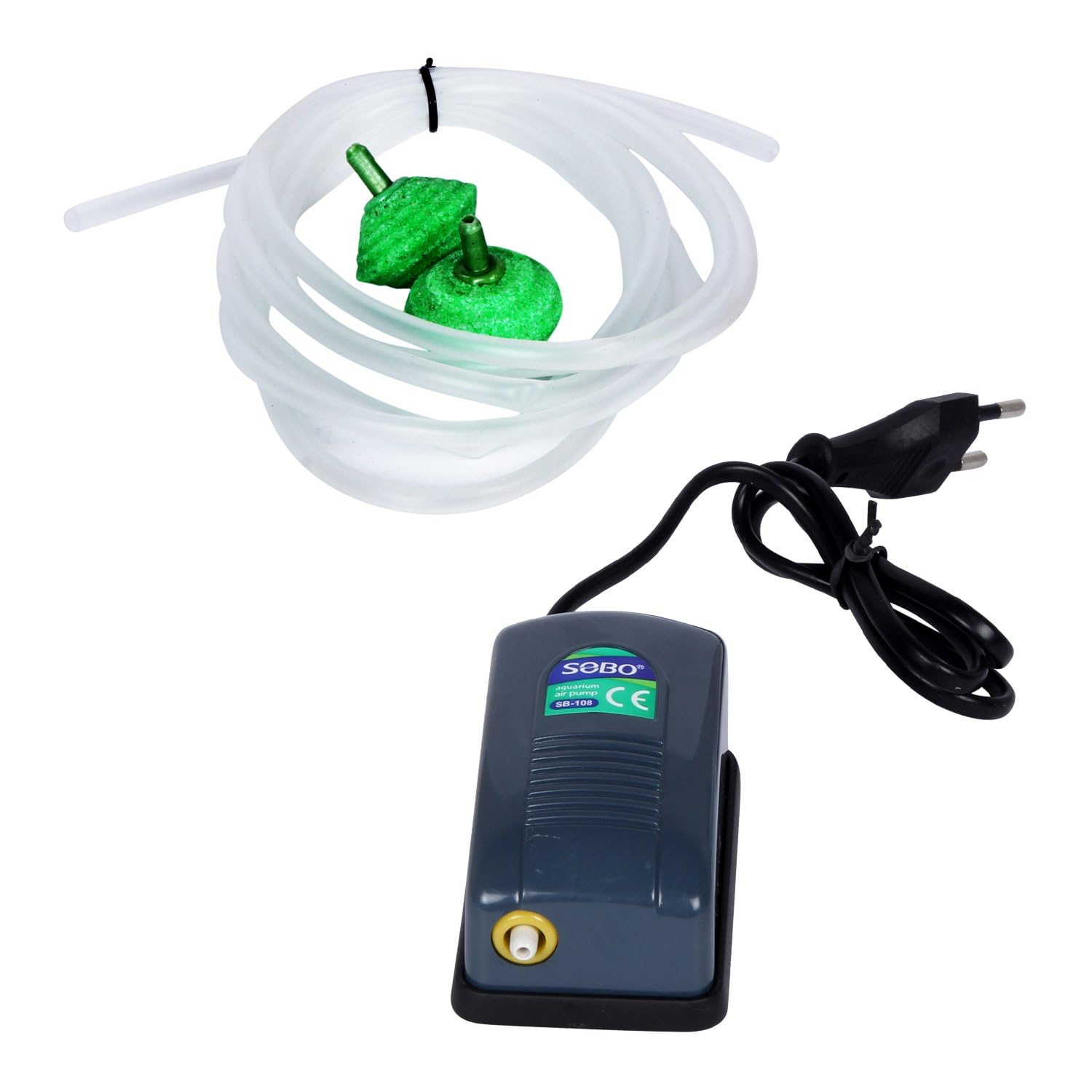 See full amazon price history chart for AIR Pump SOBO Oxygen Pump for Fishes with AIR Stone and AIR Pipe (1 MTRS.) Power 2.5 Watt, Output 180L/HR SOBO SB-108 AIR Pump SOBO Oxygen Pump for Fishes with AIR Stone and AIR Pipe (1 MTRS.) Power 2.5 Watt, Output 180L/HR SOBO SB-108 (B0CV5XRM56) Amazon Price History, Amazon Price Tracker