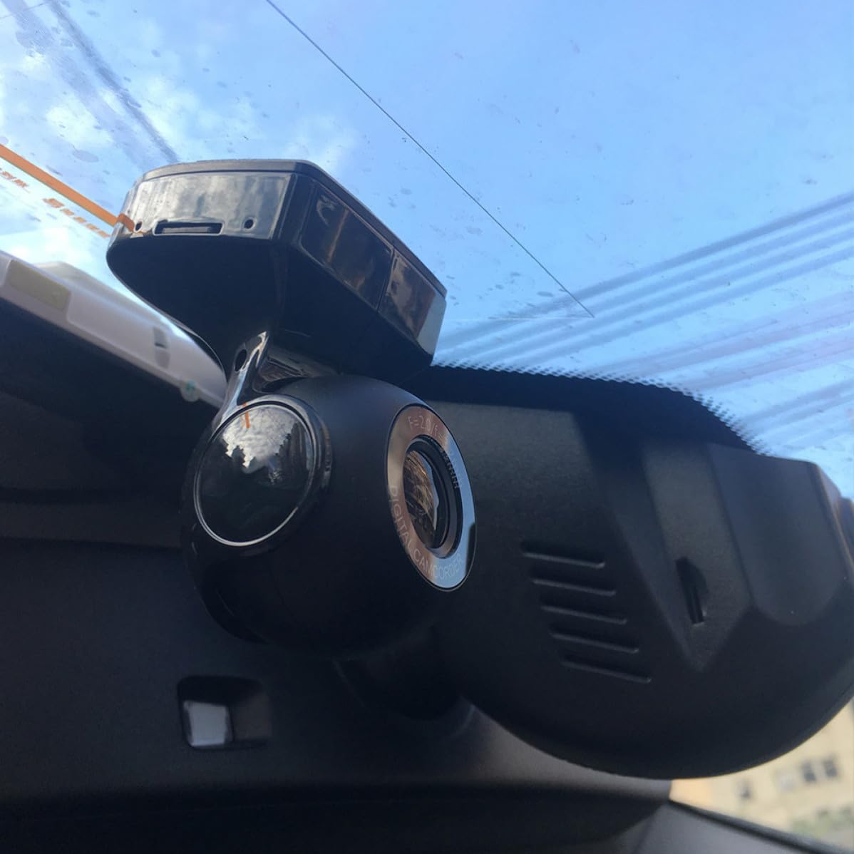 Videoregistratore per Auto P 170° Grandangolo Registrazione Notturna | Installazione su Console Centrale, Supporto Playback, Copertura Automatica