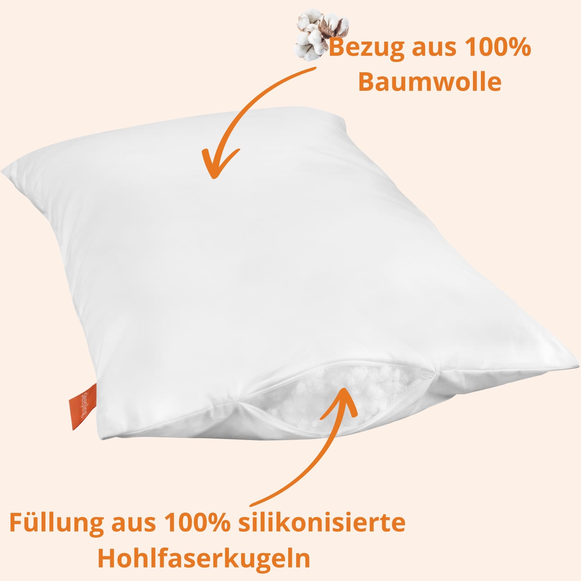 sleepling 197121 set per lettino bambini composto da piumino per tutto l'anno 100 x 135 cm e cuscino per bambini 40 x 60 cm, 100% microfibra, anallergico, bianco