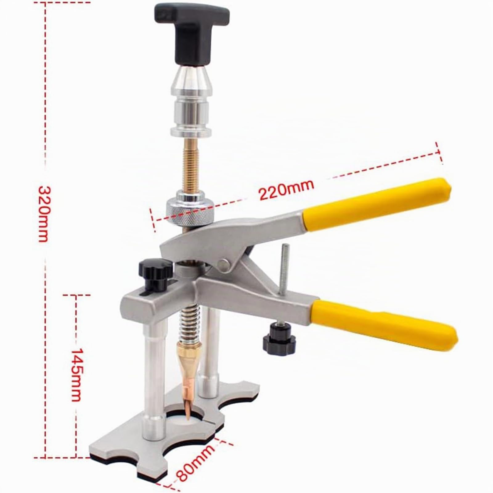 Spot D'arrachage Rapide De Bosses sur Tôle Automobile Soudage par Points Unité D'extraction Outil De Réparation De Carrosserie Petite Barre De Nivellement Lifter(Color:C)