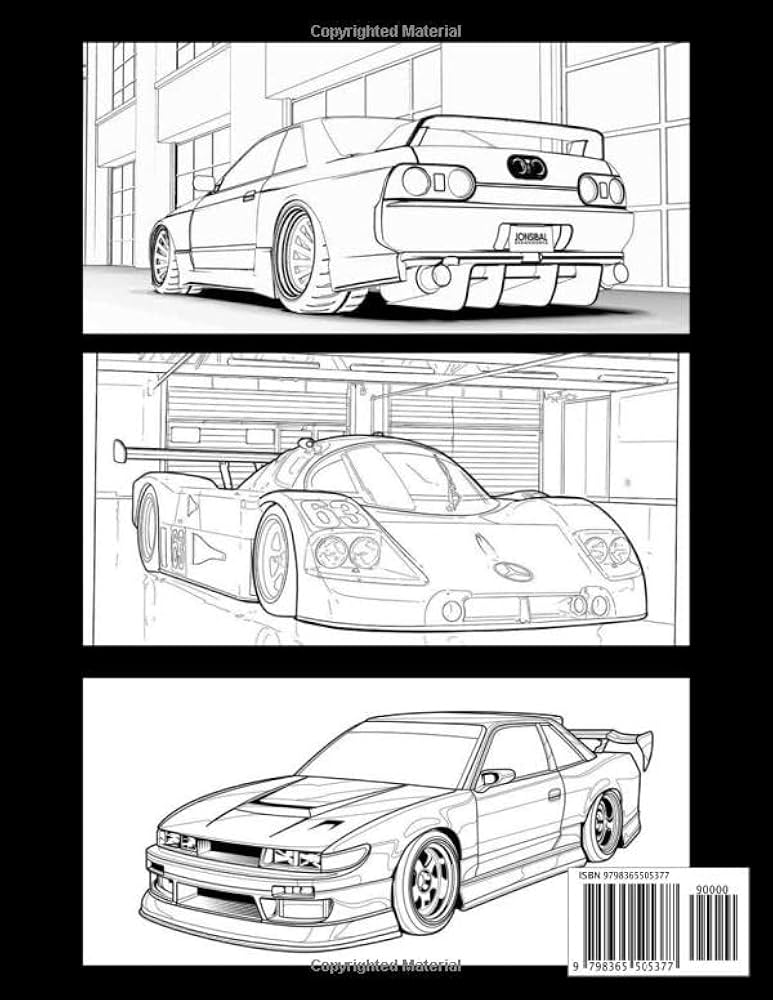 JDM COLORING BOOK: High Quality Coloring Pages Of Japanese