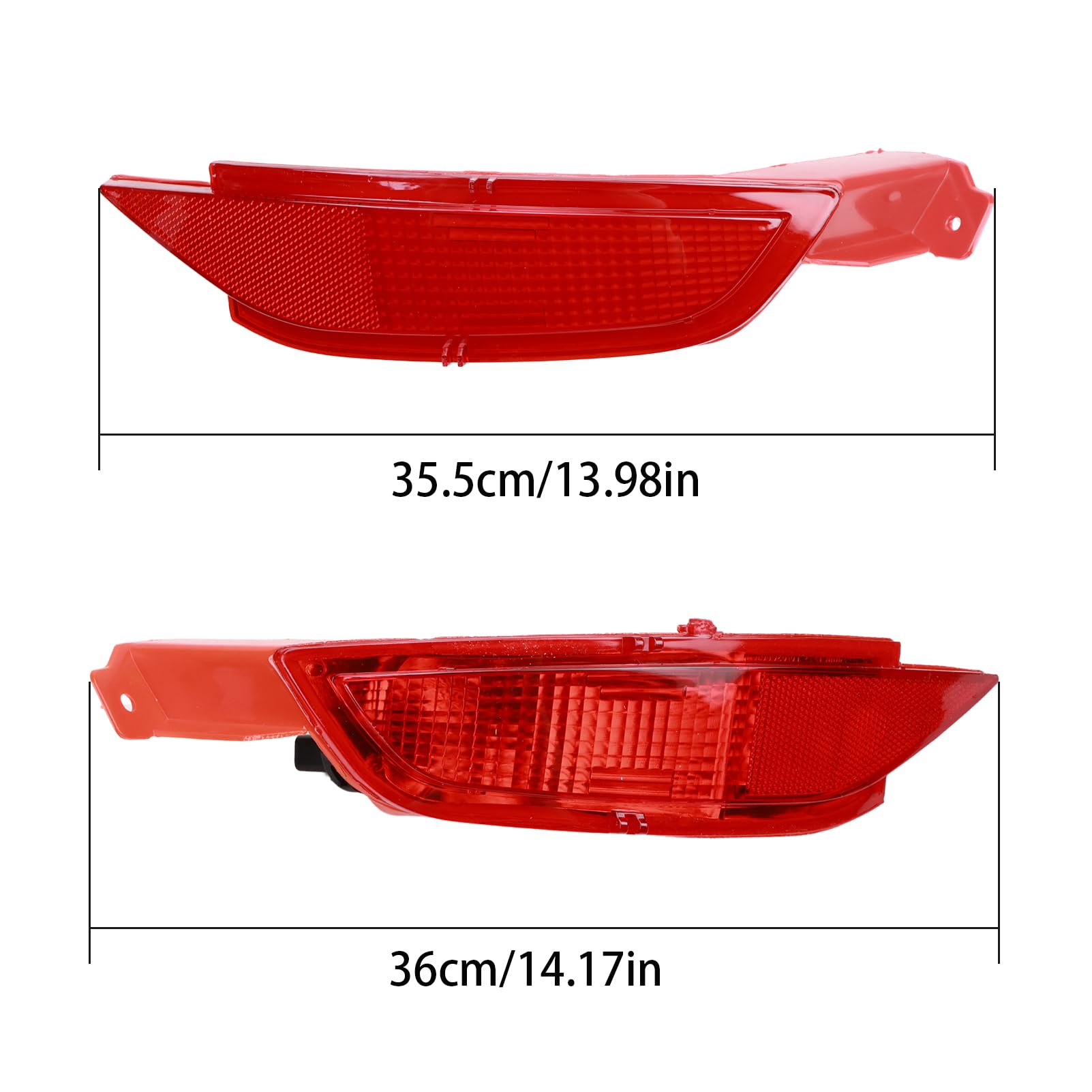 1 Coppia Fanale Retronebbia per Ford Fiesta 2008-2017 C-Max dal 2015 in poi - Catarifrangente Catadiottro Posteriore 1552730 1681884(destro e sinistro)
