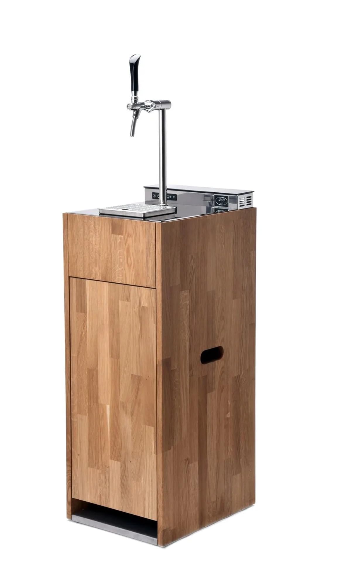 Meuble Bas pour système de Distribution, tireuse à bière, Refroidisseur de bière - Pygmy Pro Kitchen, chêne Massif, fûts 30 L