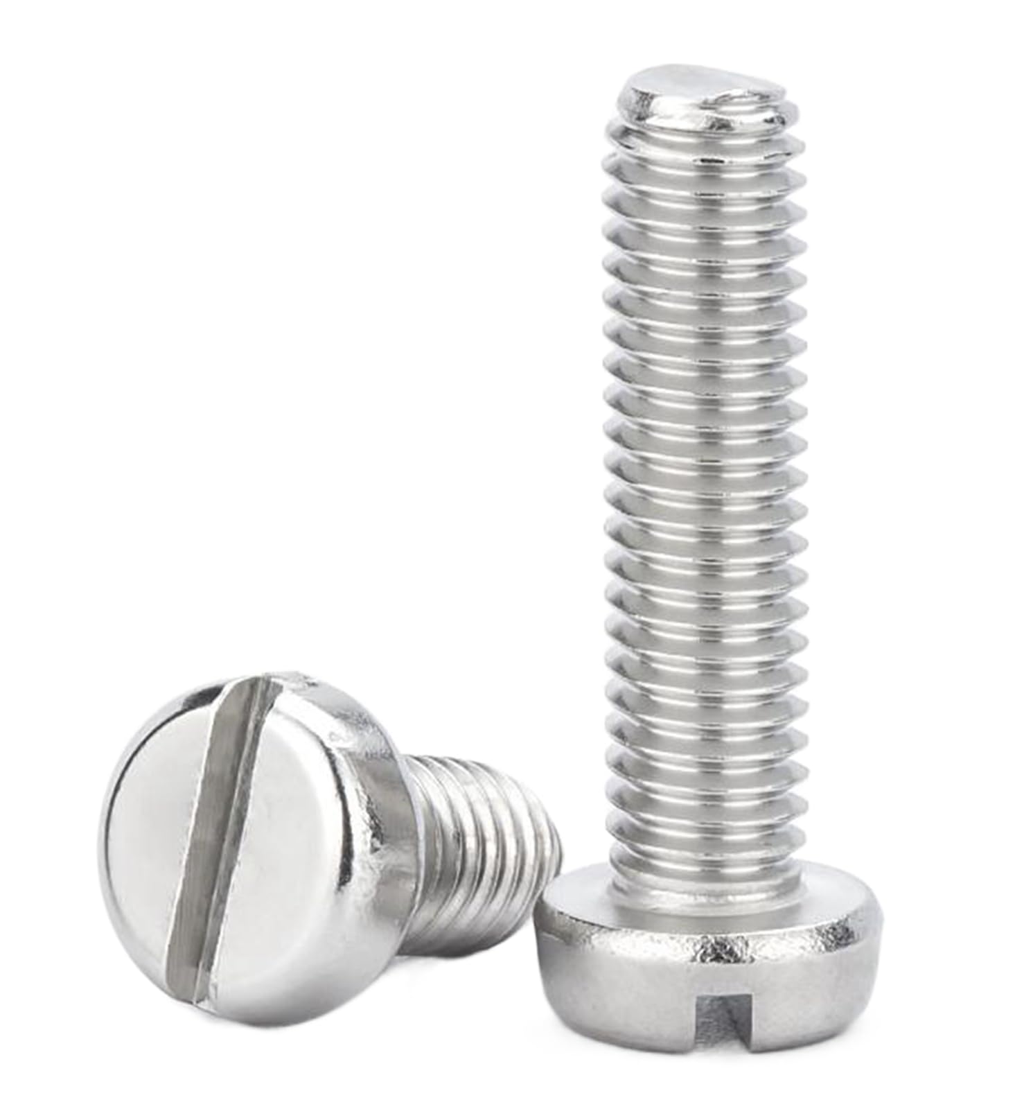 2-56 X 1/4" Slotted Round Head Machine Screws Stainless - Foto 4