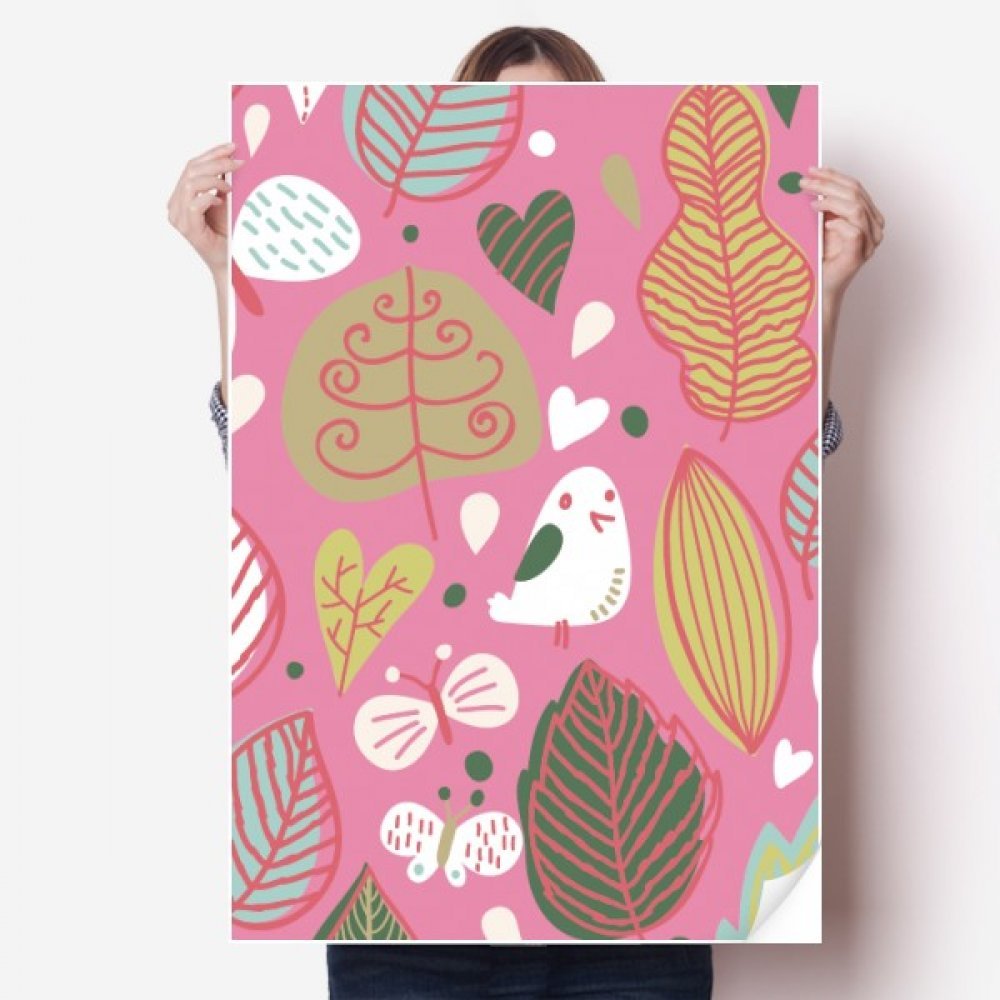 Autocollant de mur vinyle plante en poudre DIYthinker 80x55cm
