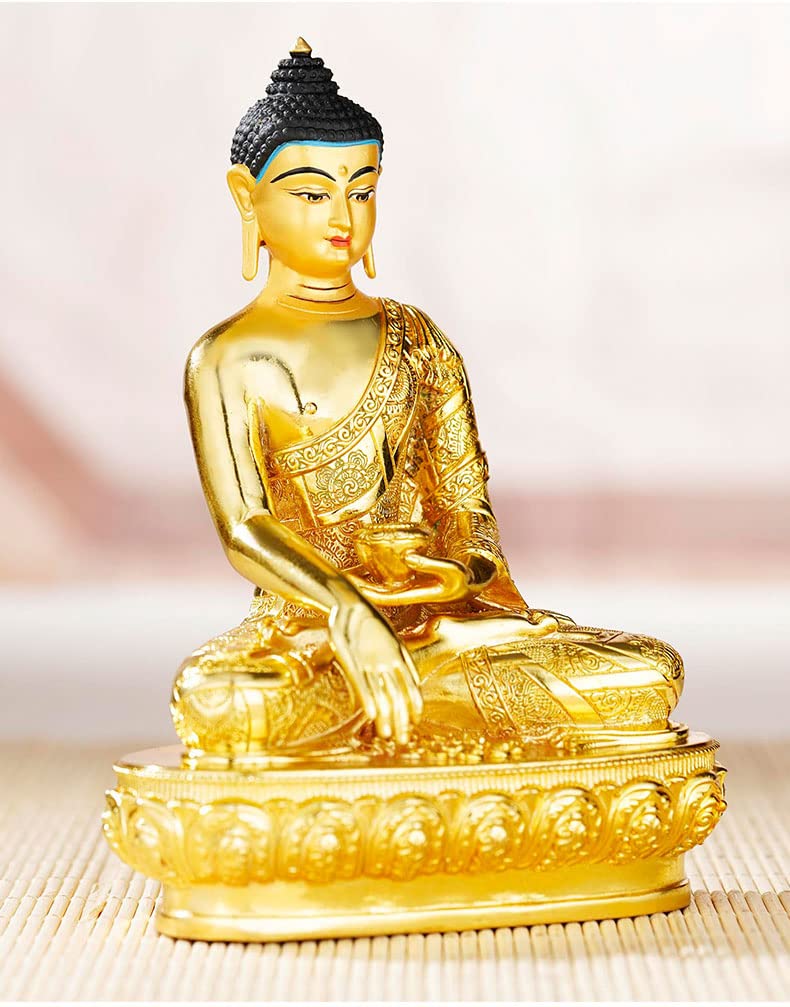 Amazon｜西蔵 （チベット） 仏教【釈迦如来 座像】銅製 高さ16cm