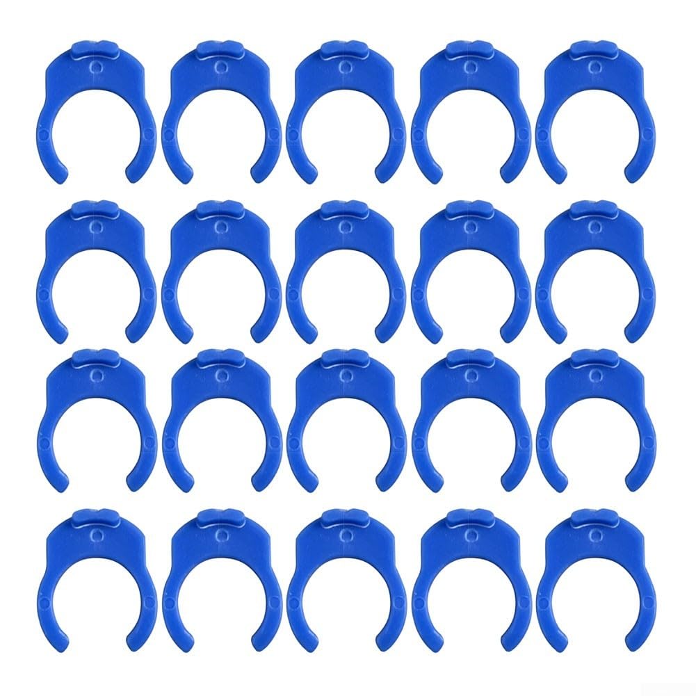 Yuanpgky Lot de 20 clips de verrouillage sécurisés pour raccords de filtre à eau à osmose inverse, clips de fixation de tube en plastique, compatibles avec les systèmes de purification d'eau et