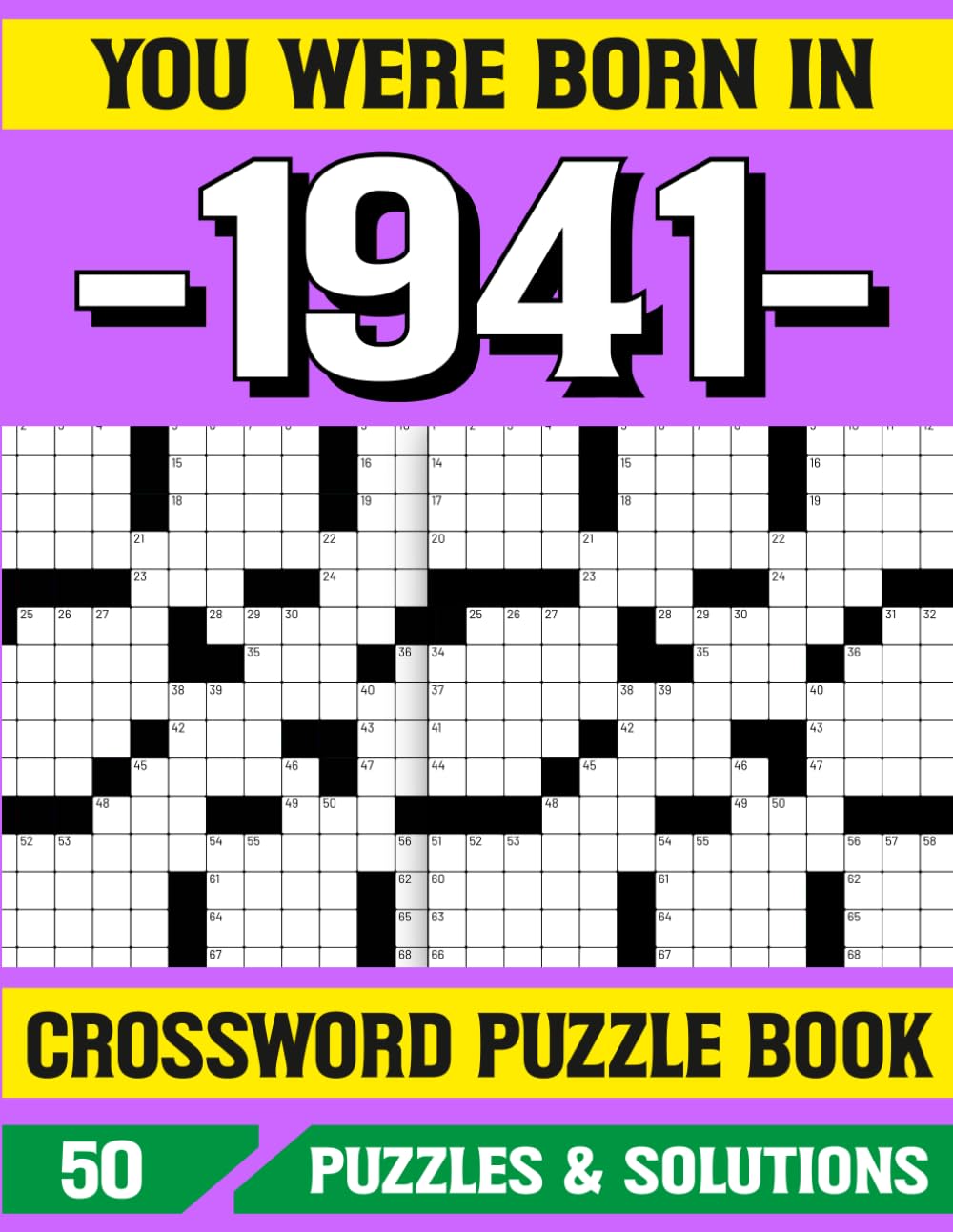 You Were Born In 1941 Crossword Puzzle Book: Brain Boosting Crossword Book for 1941 Born Adults and Seniors