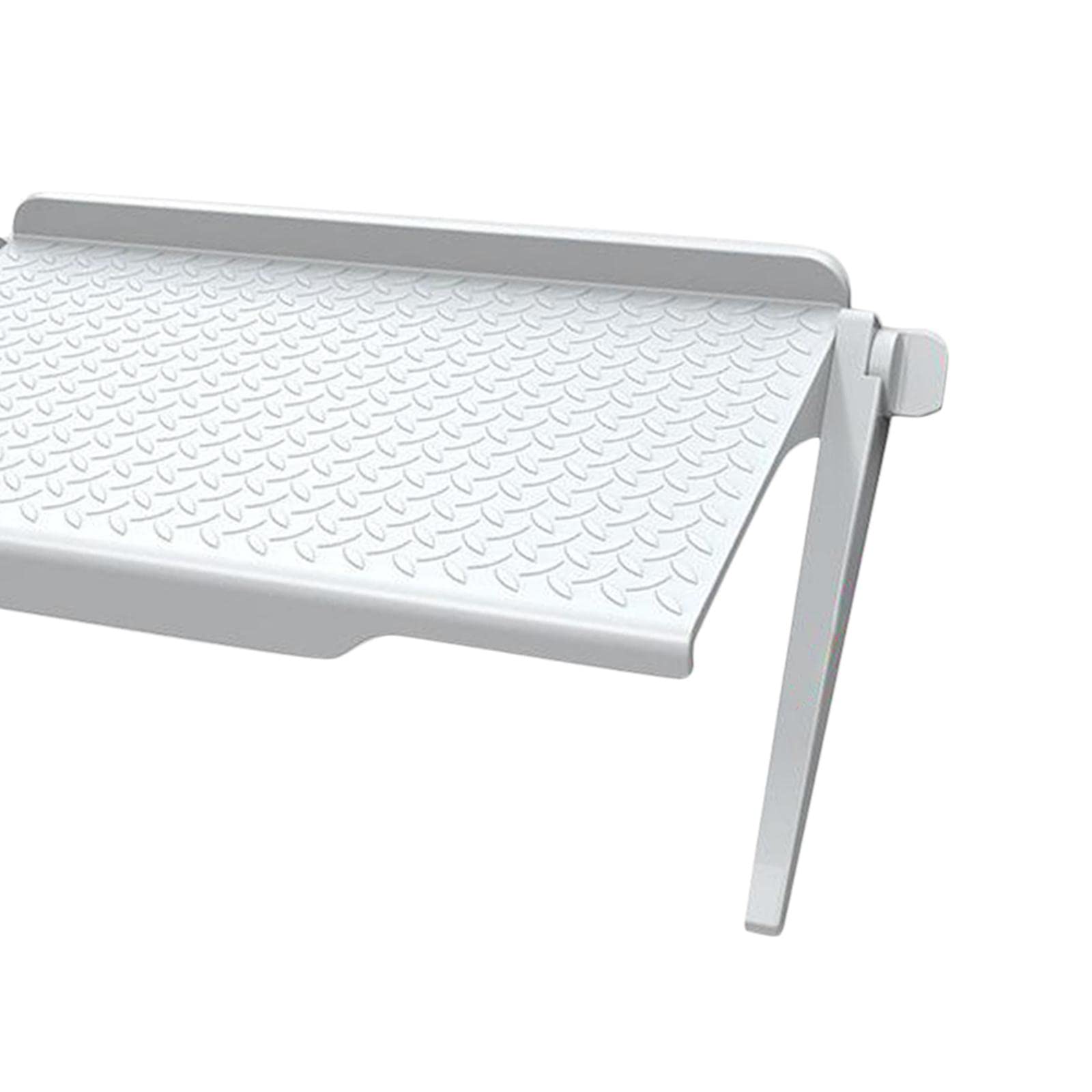 Club Bollywood®PVC Tv Top Shelf Screen Storage Bracket Rack S 8.46X4.45 Inch White|Home & Garden | Kitchen Storage & Organization |1 X Shelf-image-11