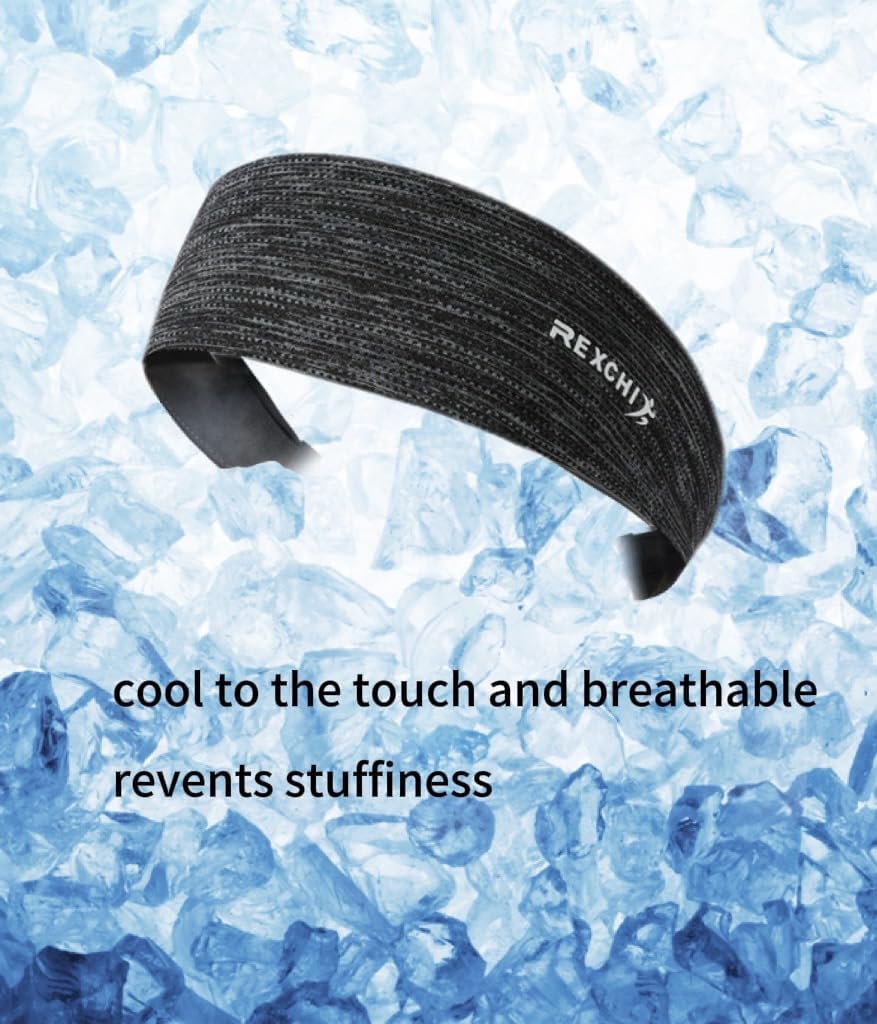 Sports Headbands for Men & Women – Moisture-Wicking, Quick-Dry Stretchy Sweatbands for Running, Cycling, Football, Basketball, Yoga & Workouts