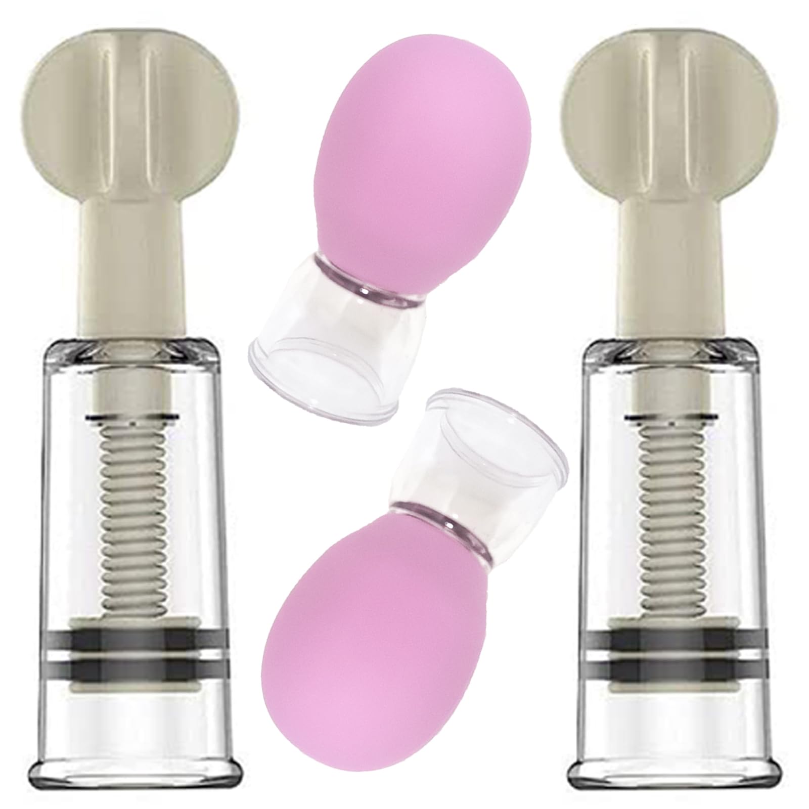 Jesakmie 2 Pair Nipple Correctors for Correcting Flat Inverted Nipples to Help Breastfeeding Mother or Women