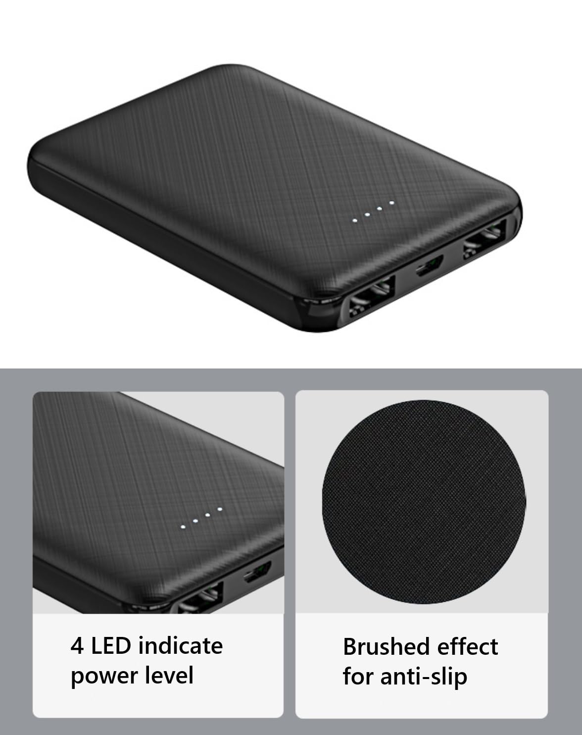 Amazon.com: FIVO Cargador portátil 5000mAh 5V 2A Power Bank con