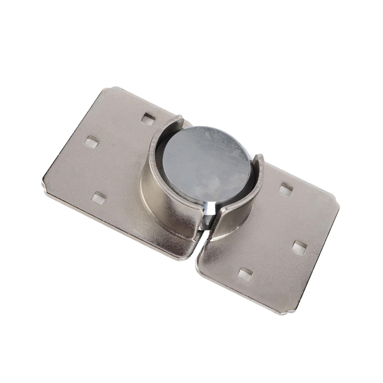 Cocoarm Cerrojo de Candado con Grillete Oculto, Juego de Cerradura de Perno Cerrado de Acero Cromado, Candado de 73 Mm, 6 Pernos y Tuercas, Fácil Instalación para Furgoneta, Garaje, Cobertizo, Puerta,